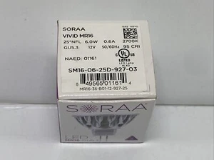 (A) SORAA 01161 MR16 GU5.3 Base Vivid Series Lamp 6W 25°NFL Beam 2700K⭐️ - Picture 1 of 3