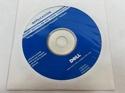Dell Reinstallation CD CyberLink PowerDVD 0F4991 Software Vintage 2004 NEW - Image 1 of 4