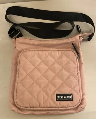 Bolso Bandolera Steve Madden Rosa Acolchado Nylon Foto 1 de 4