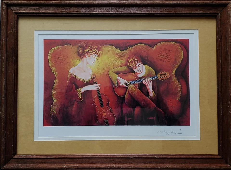 CHARLES LEE (b. 1948) Musical Interlude SIGNED Lithograph FRAMED - Image 1 of 4