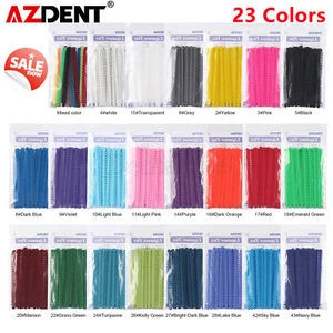 1000pcs AZDENT Dental Orthodontic Elastic Ligature Ties Bands for Brackets Brace - Picture 1 of 52