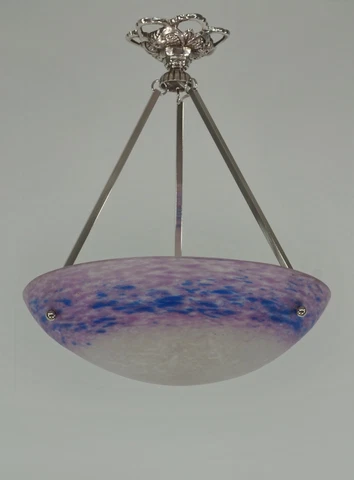 SCHNEIDER : FRENCH 1930 ART DECO PENDANT ...... chandelier lamp muller degué era Cover