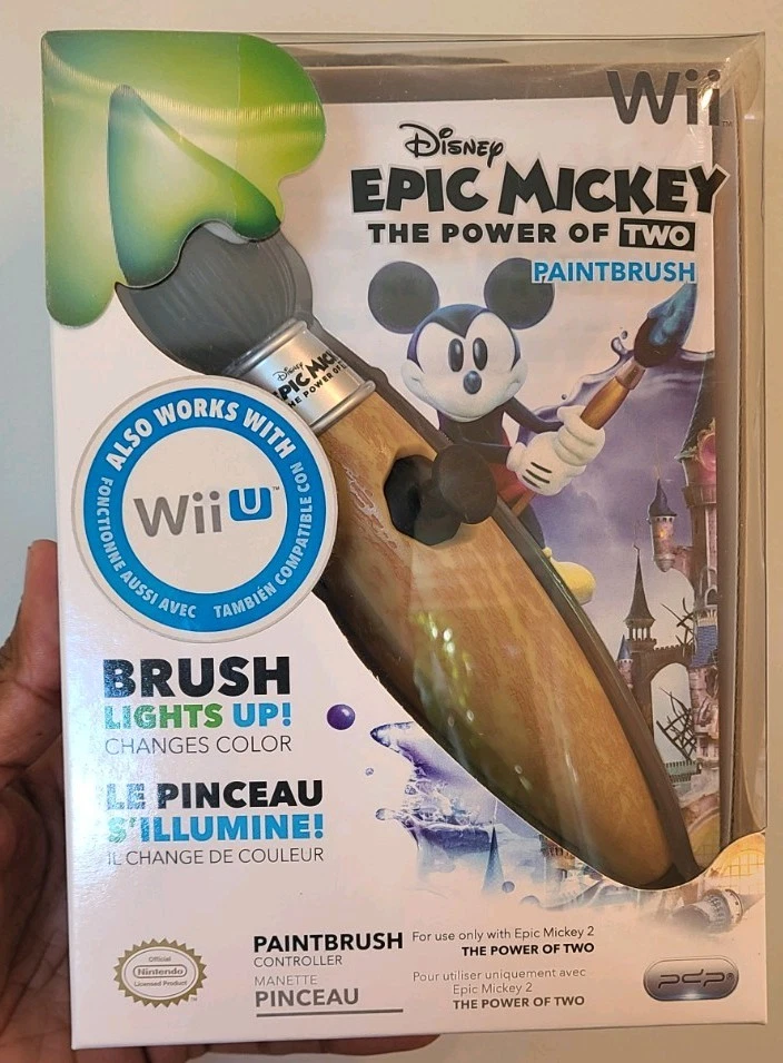 Nintendo Wii Epic Mickey Paint Brush Disney Nunchuck Controller Brand New Sealed - Image 1 of 4
