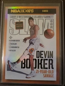 Devin Booker 2021-22 Panini NBA Hoops SLAM Gold Foil Holo #213 Phoenix Suns SP - Foto 1 di 6
