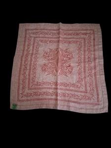 Williams Sonoma 100% Linen Napkins Pink & Red Fruit Design Made In Russia Set 5 - Picture 1 of 8