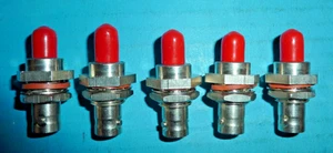 5 BNC(f) to SMA(f) Chassis Mount Adapters NOS Gold Plated - Picture 1 of 4
