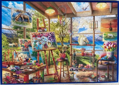Wentworth wooden jigsaw puzzle 1000 pieces, 'Artist's Room' - immaculate - Image 1 of 4