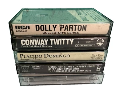 Music Lot of 5 Cassette Tapes Country Pop Soft Rock Classical Lionel Richie - Imagem 1 de 4