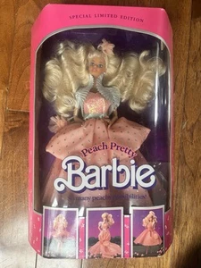Peach Pretty Barbie 1989 Mattel Special Limited Edition NIB. Small Wear To Box. - Picture 1 of 10