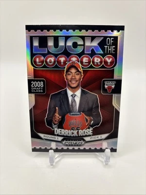 24-25 Prizm Negro Derrick Rosa Suerte de la Lotería Plata Prizm Foto 1 de 2
