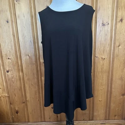 Cato Women’s Black Blouse Top 14/16W Sleeveless - Image 1 of 4