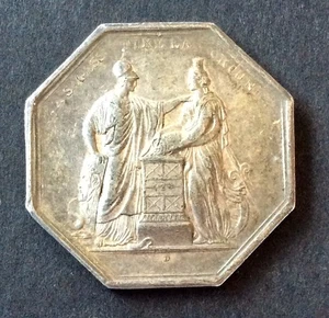 France - Superbe Jeton  en argent de la Banque de France L’An VIII (1800) - Picture 1 of 2