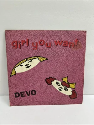 DEVO Girl You Want / Turn Around 1980 VIRGIN RECORDS UK RARE NEW WAVE VINYL NM - Image 1 of 4