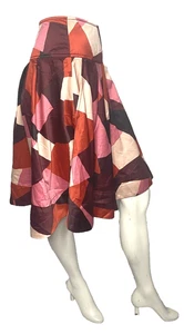 Falda plisada de caja geométrica multicolor para mujer H&M - talla US 10 (EUR 40, CA 10) - Imagen 1 de 5