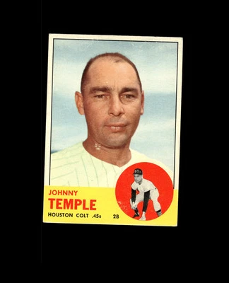 1963 Topps 576 Johnny Temple EX #D1,391293 - Image 1 of 2
