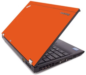 ORANGE Vinyl Lid Skin Cover Decal fits IBM Lenovo ThinkPad X220 X230 Laptop - Picture 1 of 1