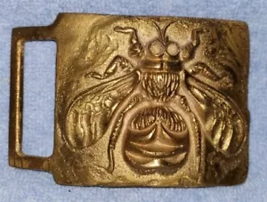 Kutner Solid Bronze Bee Wasp Belt Buckle - Picture 1 of 3