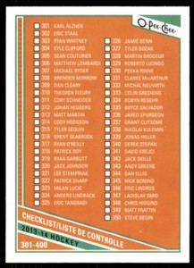 2013-14 O-Pee-Chee Checklist 301-400 #499