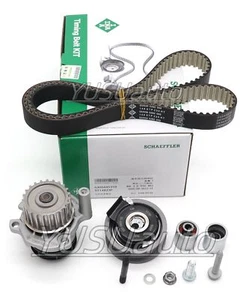 Timing Belt Water Pump Tensioner Kit for 2.0T 2.0 FSI VW Audi Skoda BPG BWA BPY - Picture 1 of 7