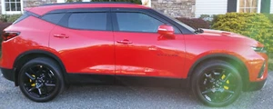 AVS 6 Piece Low Profile Rain Guards Vent Visors Tape-On for 19-25 Chevy Blazer - Picture 1 of 7