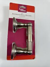 BETTER HOMES AND GARDENS BATHROOM ROLL HOLDER - SATIN NICKEL BH11-088-002-12 NEW