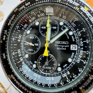 Seiko 200M Flightmaster Chronograph Alarm Watch – Active - Picture 1 of 5