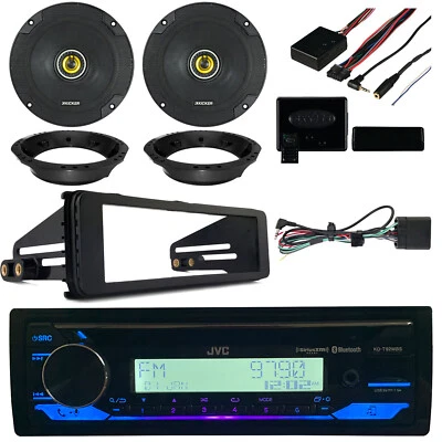 Bluetooth USB AUX CD Receiver, 2x 6.5" Speakers, Steering Interface, Install Kit - Image 1 of 4