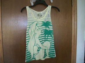 Disney junior t-shirts Tink Tinkerbell Tinker Bell yellow NWT Medium Juniors - Picture 1 of 1