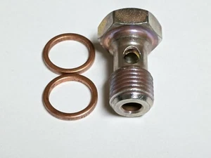 Banjo bolt & washers, Bolt 1/2"-20 UNF. Bolt head 11/16" Common 7111-308 - Picture 1 of 4