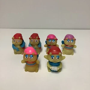 Vintage 1980's Glow Friends Glo Worms Finger 6 Puppets Lot Hasbro Playskool READ - Picture 1 of 20