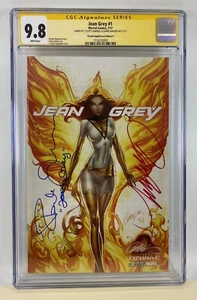 JEAN GREY #1 J SCOTT CAMPBELL D EXCLUSIVE FAMKE JANSSEN SIGNED CGC SS 9.8 MARVEL - Picture 1 of 1