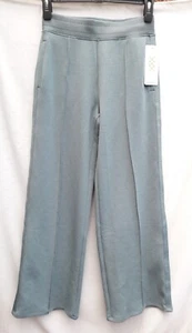 NEU Rhone Damen blau türkis weites Bein Hose Pants Gr. S hoher Bund Gummibund - Bild 1 von 8