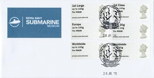 RARE MACHIN MA13 RNSM 28/7/15 SPECIAL FDC COLL/SET A004 PORTSMOUTH SHS POST GO - Picture 1 of 1