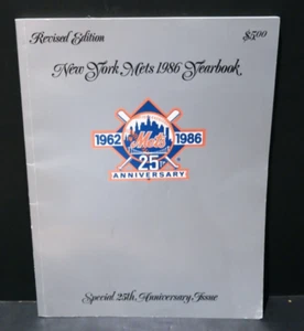 1986 NEW YORK METS YEARBOOK - 1962-1986 25TH ANNIVERSARY - Picture 1 of 7