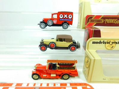 3x Matchbox Modell: Y-22 Ford A + Y-15 Packard + Y-6 Rolls Royce, OVP #BT439-1 - Bild 1 von 4
