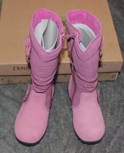 L'Amour Kleinkind Mädchen rosa Stiefel - Größe 7 - Neu im Karton - Bild 1 von 6