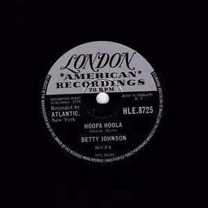 Rare Betty Johnson 78 Hoopa Hoola / One More Time GB London Hle 8725 E/E+ - Foto 1 di 2