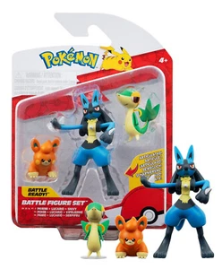 Pokemon Battle Ready! Pawmi Lucario Snivy Battle Figurenset Neu in Verpackung - Bild 1 von 1