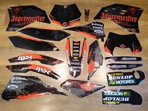 KIT GRÁFICOS KTM SX SXF EXC XC 125 250 380 400 520 200 250 300 2007 - 2010 - Imagen 1 de 8