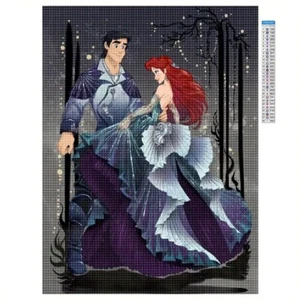 Kit de Pintura de Diamantes 5D 30X40cm Disney Princesa Bailarina Ariel Estrás - Imagen 1 de 6