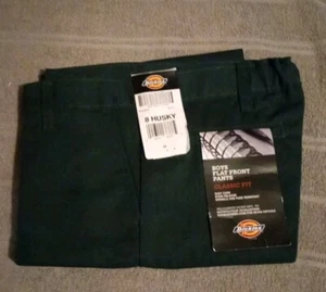 Dickies Boy's Flat Front Classic Fit  Sz 8 Husky, New w/Tags (DKE/10) - Picture 1 of 5