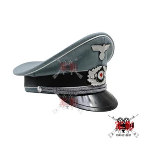 Película Oficial Alemán Lana Ala Grande Sombrero Militar Gorra Colección Juegos con disfraces utilería - Imagen 1 de 4