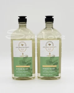 2 Bath & Body Works Eucalyptus Spearmint Stress Aromatherapy Body Wash Foam Bath - Picture 1 of 1