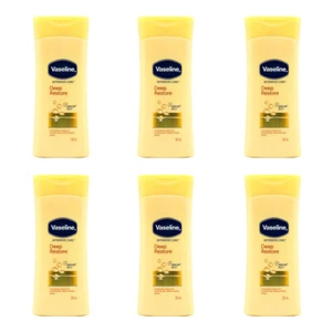 6x Vaseline 200ml Intensive Care Body Lotion Deep Restore No Grease For Dry Skin - Picture 1 of 4