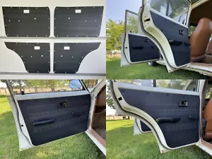 Black ABS Waterproof Door Cards Fit Toyota Corolla KE30-KE38 KE55 Sedan Wagon x4 - Picture 1 of 9