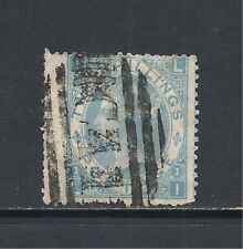 GREAT BRITAIN SCOTT 55a USED FINE - 1867 2sh PALE BLUE ISSUE - QUEEN VICTORIA