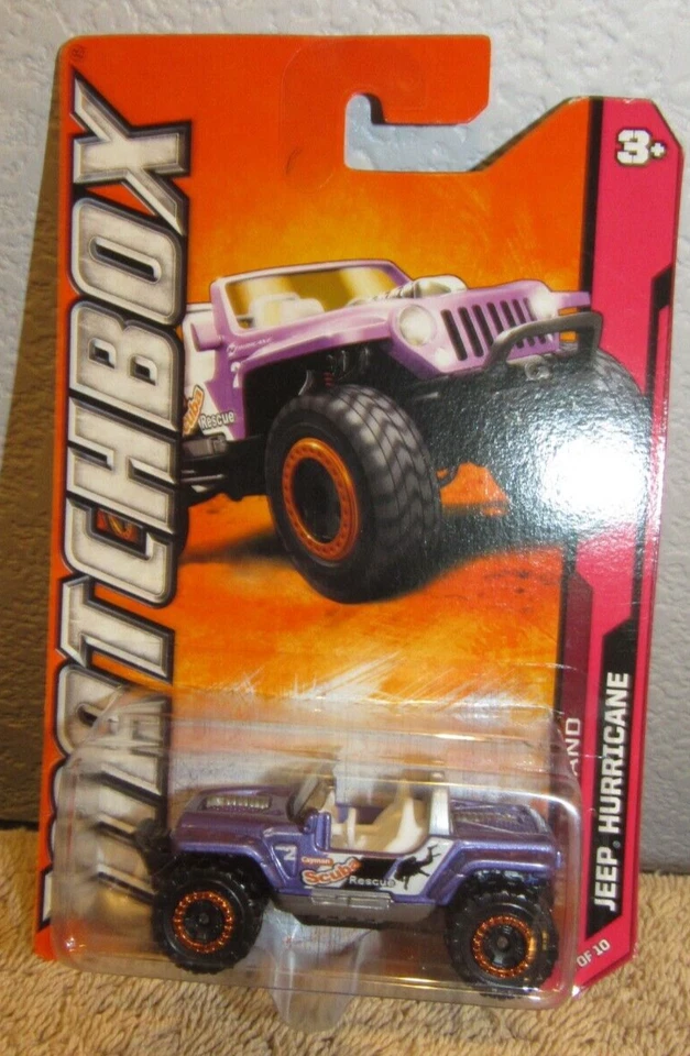 2011 Matchbox Jeep Hurricane Diecast Car Truck SUV Purple - Image 1 of 1