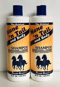 2 Bottles Straight Arrow Products Mane n Tail Original Shampoo for Shiny Hair - Picture 1 of 2