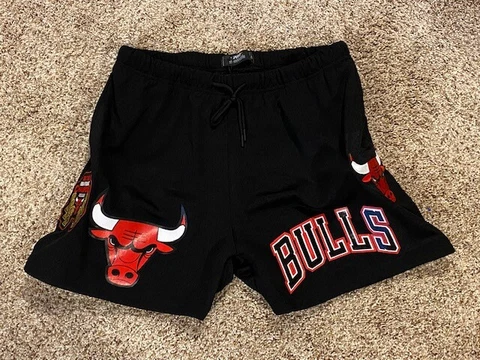 $80 Men's Chicago Bulls Black Mesh Shorts by Pro Standard XL or 2XL NBA Pockets Cover