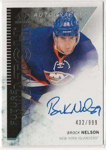 2013 2013-14 SP Authentic Future Watch Auto Rookie #294 Brock Nelson 432/999 - Picture 1 of 2